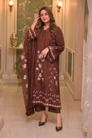 ANEELAS-3PC LAWN CHIKAN EMBROIDERED SHIRT WITH LAWN EMB DUPATTA AND TROUSER-BIC-4809