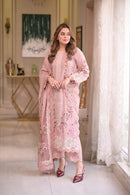 ANNELA`S-3PC DHANAK EMBROIDERED SHIRT WITH DHANAK EMBROIDERED DUPATTA & EMB TROUSER-BIC-4667