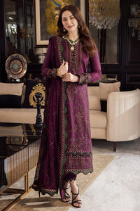 ASIM JOFA-3PC DHANAK EMBROIDERED SHIRT WITH DHANAK EMBROIDERED SHAWL & DHANAK TOUSER-BIC-4291