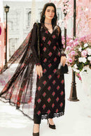 MARIA B-3PC LAWN EMBROIDERED SHIRT WITH MONARK PRINT DUPATTA & TROUSER-BIC-3775