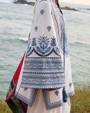 URGE-3PC LAWN EMBROIDERED SHIRT WITH CHIFFOON PRINTED DUPATTA AND EMB TROUSER-BIC-4511