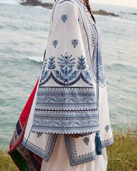 URGE-3PC LAWN EMBROIDERED SHIRT WITH CHIFFOON PRINTED DUPATTA AND EMB TROUSER-BIC-4511