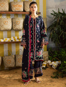 MAHNUR-3PC DHANAK EMBROIDERED SHIRT WITH DHANAK EMBROIDERED SHAWL AND EMB TROUSER-BIC-5231