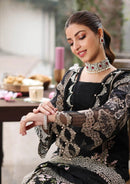 ASIM JOFA-3PC DHANAK EMBROIDERED SHIRT WITH DHANAK EMBROIDERED SHAWL AND TROUSER -BIC-4426