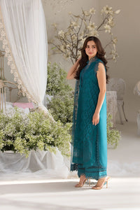 SOBIA NAZIR-3PC DHANAK CHIKAN EMBROIDERED SHIRT WITH COURTRAI PRINTED SHAWL AND TROUSER BIC-4096