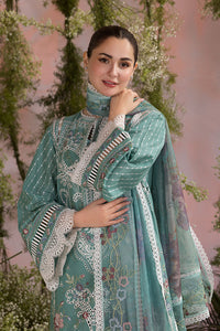 SOBIA NAZIR-3PC LAWN CHIKAN EMBROIDERED SHIRT WITH CHIFFON EMBROIDERED PRINTED DUPATTA AND EMB TROUSER -BIC-4708