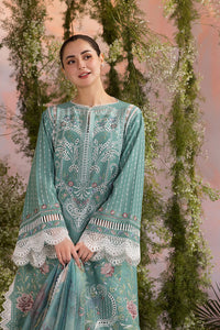 SOBIA NAZIR-3PC LAWN CHIKAN EMBROIDERED SHIRT WITH CHIFFON EMBROIDERED PRINTED DUPATTA AND EMB TROUSER -BIC-4708