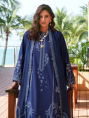 IZEL-3PC LAWN EMBROIDERED SHIRT WITH KHADDI NET EMB DUPATTA AND TROUSER-BIC-4872