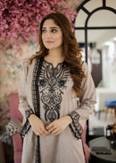 LIBAAS-3PC LAWN EMBROIDERED SHIRT WITH LAWN EMBROIDERED DUPATTA AND TROUSER -BIC-4561