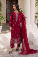 BATIK-3PC LAWN EMBROIDERED SHIRT WITH CHIFFON EMBROIDERED DUPATTA AND EMB TROUSER-BIC-4732