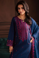 BATIK-3PC LAWN SEQUIN EMBROIDERED SHIRT WITH CHIFFON EMBROIDERED DUPATTA AND TROUSER-BIC-4878