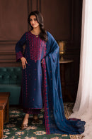 BATIK-3PC LAWN SEQUIN EMBROIDERED SHIRT WITH CHIFFON EMBROIDERED DUPATTA AND TROUSER-BIC-4878