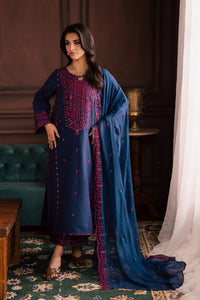 BATIK-3PC LAWN SEQUIN EMBROIDERED SHIRT WITH CHIFFON EMBROIDERED DUPATTA AND TROUSER-BIC-4878