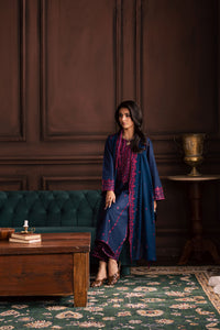 BATIK-3PC LAWN SEQUIN EMBROIDERED SHIRT WITH CHIFFON EMBROIDERED DUPATTA AND TROUSER-BIC-4878
