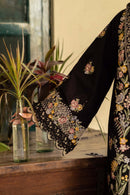 HUSSAIN REHAR-3PC LAWN EMBROIDERED SHIRT WITH CHIFFON PRINTED DUPATTA AND TROUSER-BIC-4702