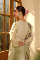 CRIMSON-3PC LAWN EMBROIDERED SHIRT WITH KHAADI NET EMBROIDERED DUPATTA AND TROUSER-BIC-4634