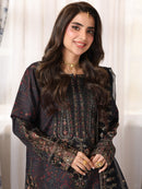 MOHAGNI-3PC LAWN PRINTED EMBROIDERED SHIRT WITH ORGANZA EMBROIDERED DUPATTA AND PRINT TROUSER-9