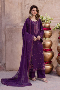 BATIK-3PIECE LAWN SEQUIN EMBROIDERED SHIRT WITH CHIFFON EMBROIDERED DUPATTA AND TROUSER-BIC-4859