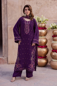 BATIK-3PIECE LAWN SEQUIN EMBROIDERED SHIRT WITH CHIFFON EMBROIDERED DUPATTA AND TROUSER-BIC-4859
