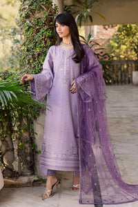 BATIK-3PC LAWN EMBROIDERED SHIRT WITH ORGANZA EMBROIDERED DUPATTA AND TROUSER-BIC-4830