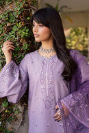 BATIK-3PC LAWN EMBROIDERED SHIRT WITH ORGANZA EMBROIDERED DUPATTA AND TROUSER-BIC-4830