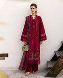 REPUBLIC-3PC DHANAK EMBROIDERED SHIRT WITH COURTRAI PRINTED SHAWL & DHANAK TOUSER-BIC-4278