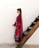 REPUBLIC-3PC DHANAK EMBROIDERED SHIRT WITH COURTRAI PRINTED SHAWL & DHANAK TOUSER-BIC-4278