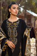 MARIA.B-3PC KHADDAR EMBROIDERED SHIRT WITH COURTRAI PRINTED SHAWL & TROUSER -BIC-4157