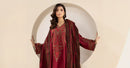 MARIA B-3PC KHADDAR EMBROIDRED SHIRT WITH WOOL PRINT SHAWL AND TROUSER-BIC-3268 B