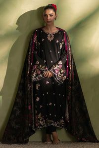 CROSS STITCH-3PC DHANAK EMBROIDERED SHIRT WITH COURTRAI PRINTED SHAWL AND TROUSER BIC-4276