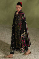 CROSS STITCH-3PC DHANAK EMBROIDERED SHIRT WITH COURTRAI PRINTED SHAWL AND TROUSER BIC-4276