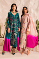 MIRANA-3PC LAWN EMBROIDERED SHIRT WITH CHIFFON TYE&DYE DUPATTA & TROUSER-BIC-4506