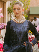 MAHNUR-3PC LAWN EMBROIDERED SHIRT WITH KHADDI NET EMB DUPATTA AND TROUSER-BIC-4738