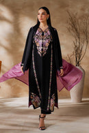 MIRANA-3PC LAWN EMBROIDERED SHIRT WITH CHIFFON TYE&DYED DUPATTA AND TROUSER-BIC-4640