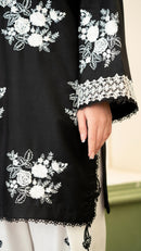 ZARA SHAHJAHAN-3PC LAWN EMBROIDERED SHIRT WITH CHIFFON PRINTED DUPATTA AND EMB TROUSER-BIC-4876