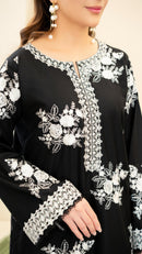 ZARA SHAHJAHAN-3PC LAWN EMBROIDERED SHIRT WITH CHIFFON PRINTED DUPATTA AND EMB TROUSER-BIC-4876