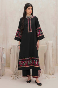 MUSHQ-2PC DHANAK EMBROIDERED SHIRT & EMBROIDERED TROUSER-BIC-112