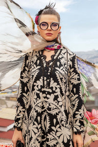 MARIA.B-3PC KHADDAR PRINTED EMB SHIRT WITH KHADDAR PRINTED DUPATTA AND PRINTED TROUSER-BIC-2629