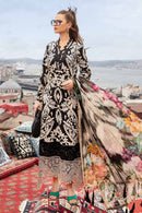 MARIA.B-3PC KHADDAR PRINTED EMB SHIRT WITH KHADDAR PRINTED DUPATTA AND PRINTED TROUSER-BIC-2629