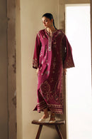 ETHNC-2PC DHANAK EMBROIDERED SHIRT WITH DHANAK EMBROIDERED TROUSER-BIC-15108