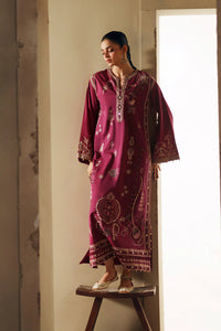 ETHNC-2PC DHANAK EMBROIDERED SHIRT WITH DHANAK EMBROIDERED TROUSER-BIC-15108