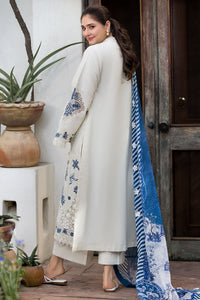 MOTIFZ-3PC LAWN HEAVY EMBROIDERED SHIRT WITH SILK PRINTED DUPATTA AND TROUSER-BIC-4906