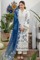 MOTIFZ-3PC LAWN HEAVY EMBROIDERED SHIRT WITH SILK PRINTED DUPATTA AND TROUSER-BIC-4906