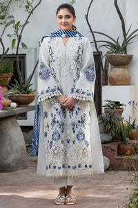 MOTIFZ-3PC LAWN HEAVY EMBROIDERED SHIRT WITH SILK PRINTED DUPATTA AND TROUSER-BIC-4906