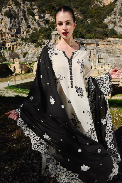 IMAGE-3PC LAWN  EMBROIDERED SHIRT WITH CHIFFON EMBROIDERED DUPATTA AND EMB TROUSER-BIC-3714