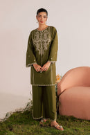 BATIK-2PIECE LAWN EMBROIDERED SHIRT WITH LAWN EMB TROUSER-BIC-264