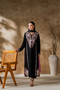 MIRANA-3PC LAWN EMBROIDERED SHIRT WITH CHIFFON TYE&DYED DUPATTA AND TROUSER-BIC-4640