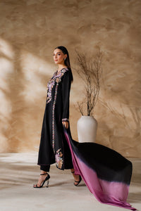 MIRANA-3PC LAWN EMBROIDERED SHIRT WITH CHIFFON TYE&DYED DUPATTA AND TROUSER-BIC-4640