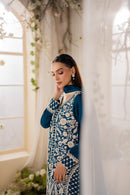 MIRANA-3PC LAWN EMBROIDERED SHIRT WITH BAMBER CHIFFON DUPATTA AND TROUSER-BIC-4728