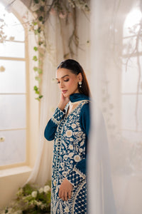 MIRANA-3PC LAWN EMBROIDERED SHIRT WITH BAMBER CHIFFON DUPATTA AND TROUSER-BIC-4728